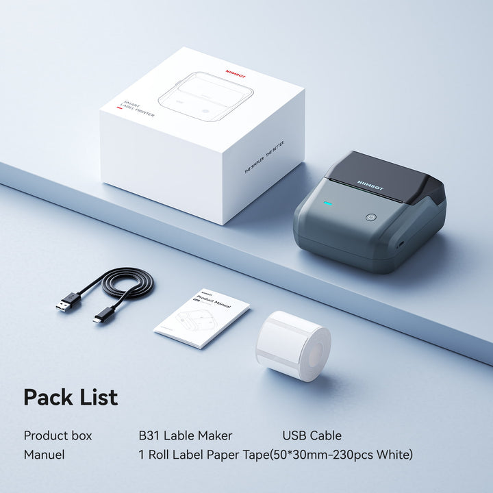 NIIMBOT B31 Bluetooth Thermal Label Maker- Essential Tool for Small Businesses