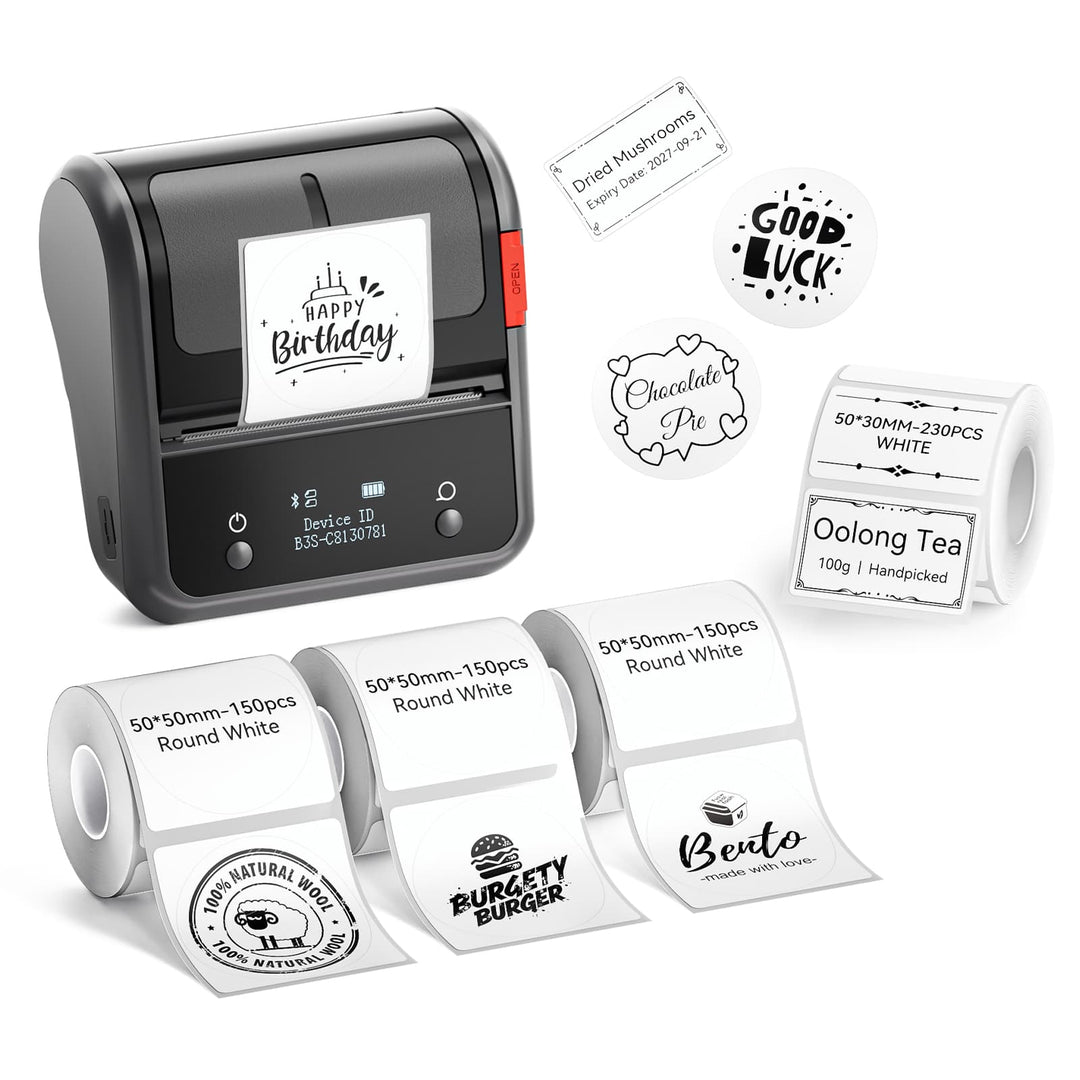 NIIMBOT B3S Thermal Label Printer - Streamline Labeling and Receipt Printing