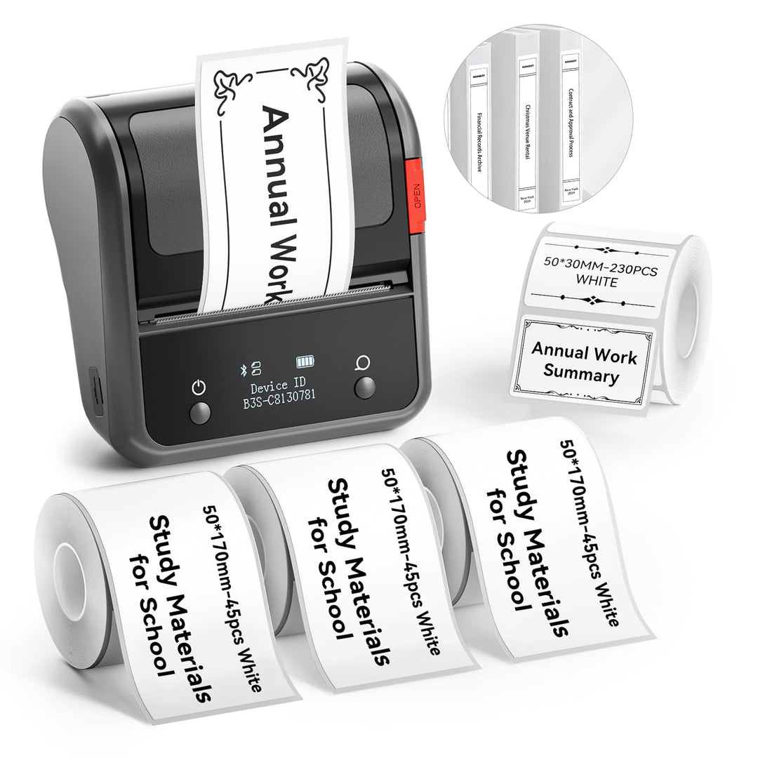 NIIMBOT B3S Thermal Label Printer - Streamline Labeling and Receipt Printing