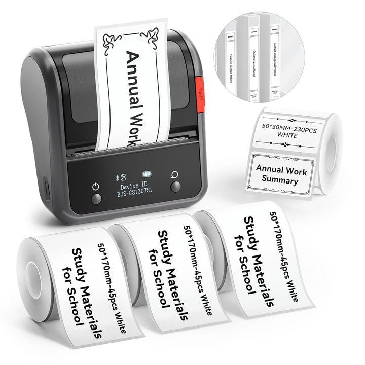 NIIMBOT B3S Thermal Label Printer - Streamline Labeling and Receipt Printing
