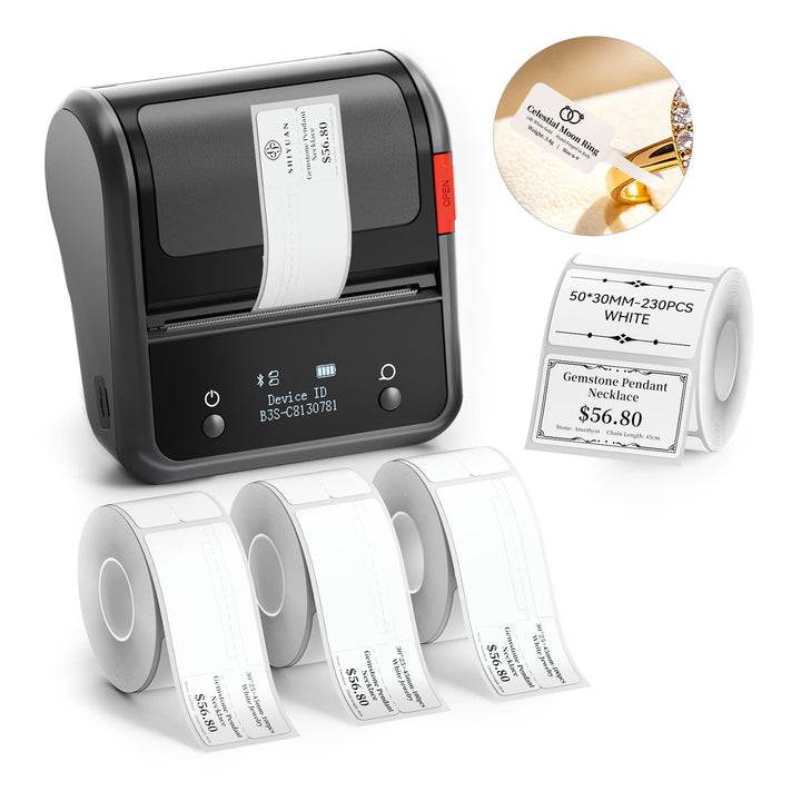 NIIMBOT B3S Thermal Label Printer - Streamline Labeling and Receipt Printing