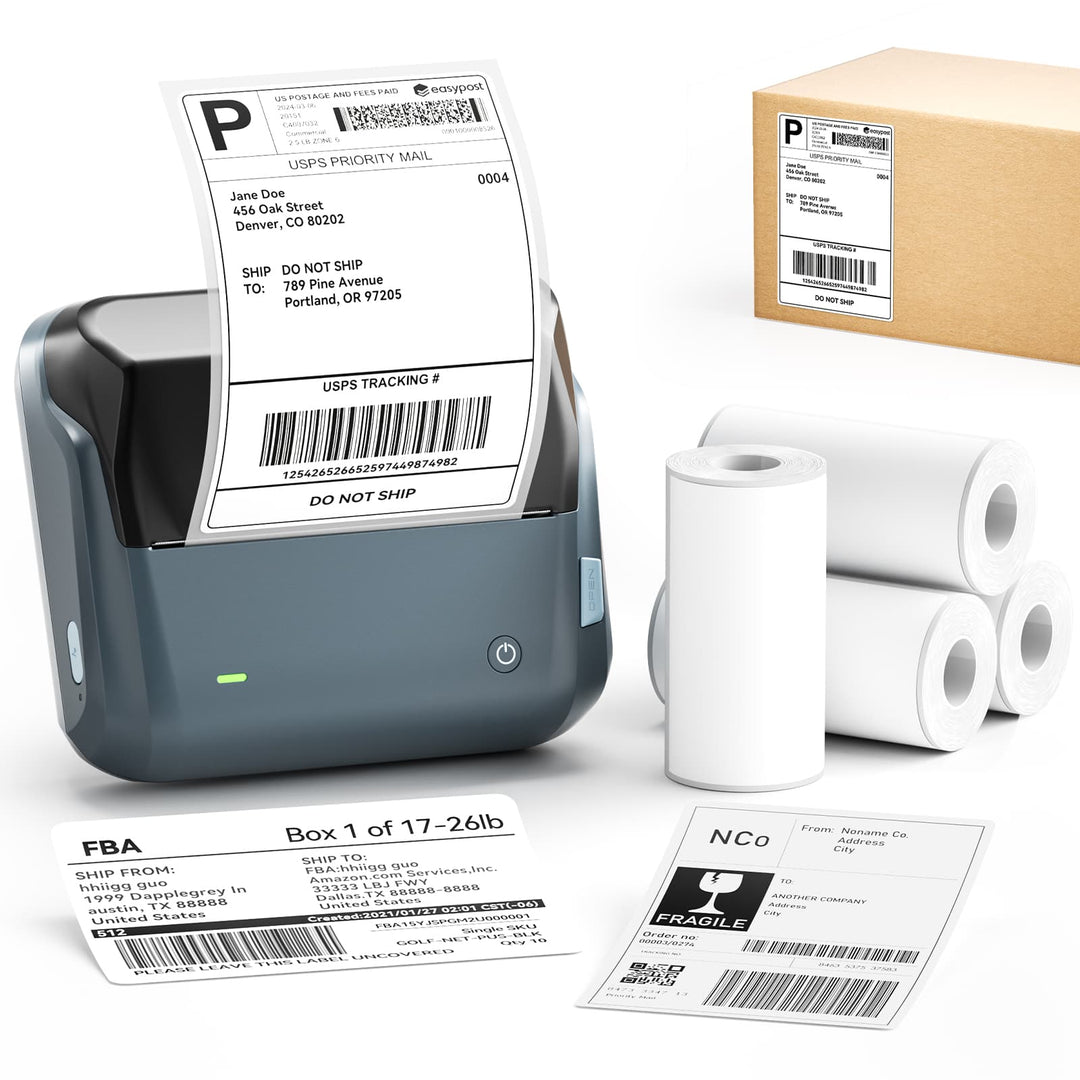 NIIMBOT B4 4-Inch Thermal Label Printer for Shipping Label, Package Label & Warehouse Logistic