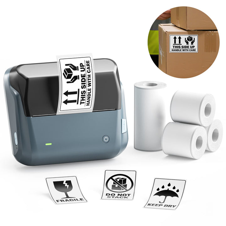 NIIMBOT B4 4-Inch Thermal Label Printer for Shipping Label, Package Label & Warehouse Logistic