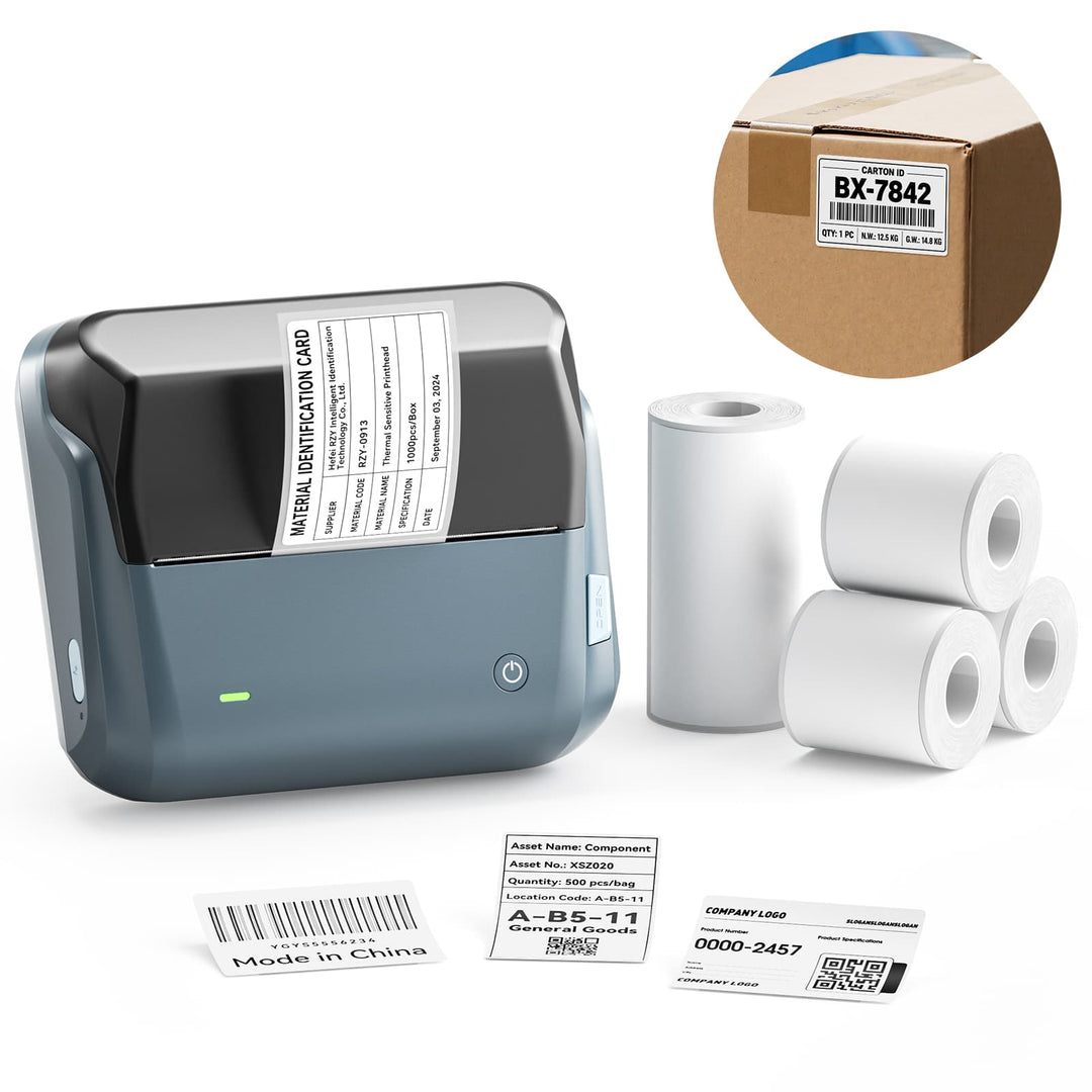 NIIMBOT B4 4-Inch Thermal Label Printer for Shipping Label, Package Label & Warehouse Logistic