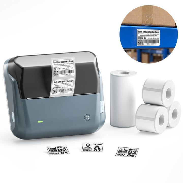 NIIMBOT B4 4-Inch Thermal Label Printer for Shipping Label, Package Label & Warehouse Logistic