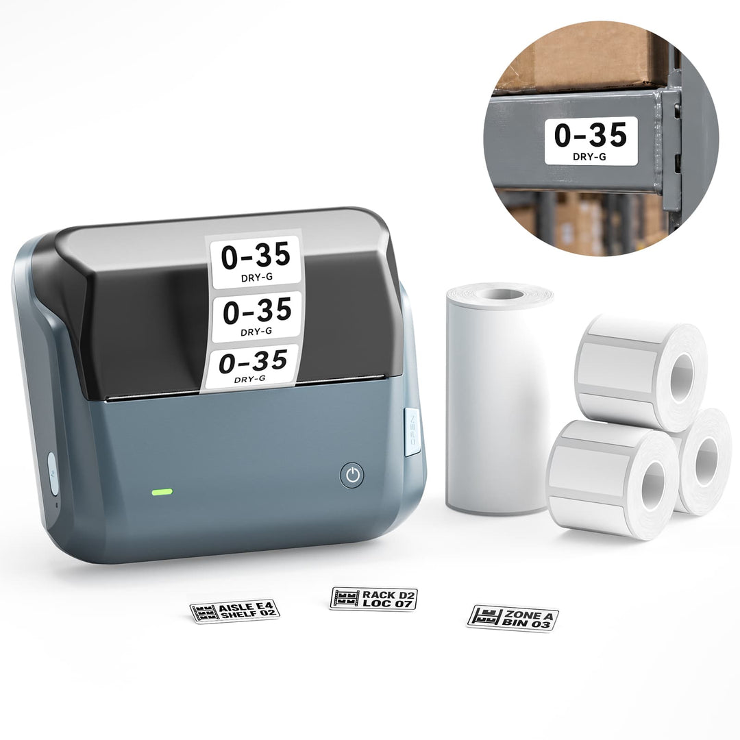 NIIMBOT B4 4-Inch Thermal Label Printer for Shipping Label, Package Label & Warehouse Logistic