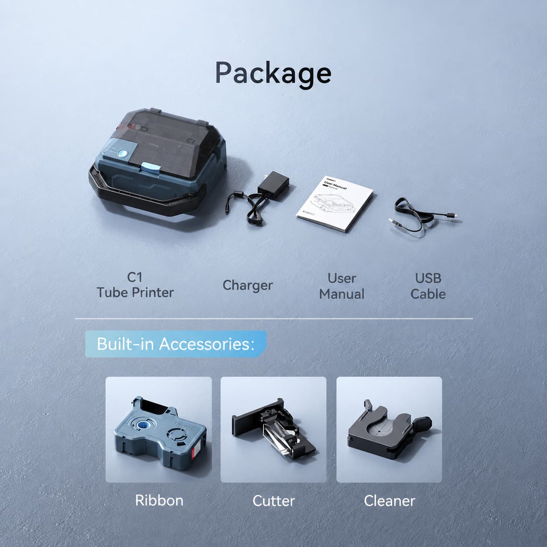 NIIMBOT C1 Smart Bluetooth Cable & Ferrule Printer — Suitable for cable and ferrule marking