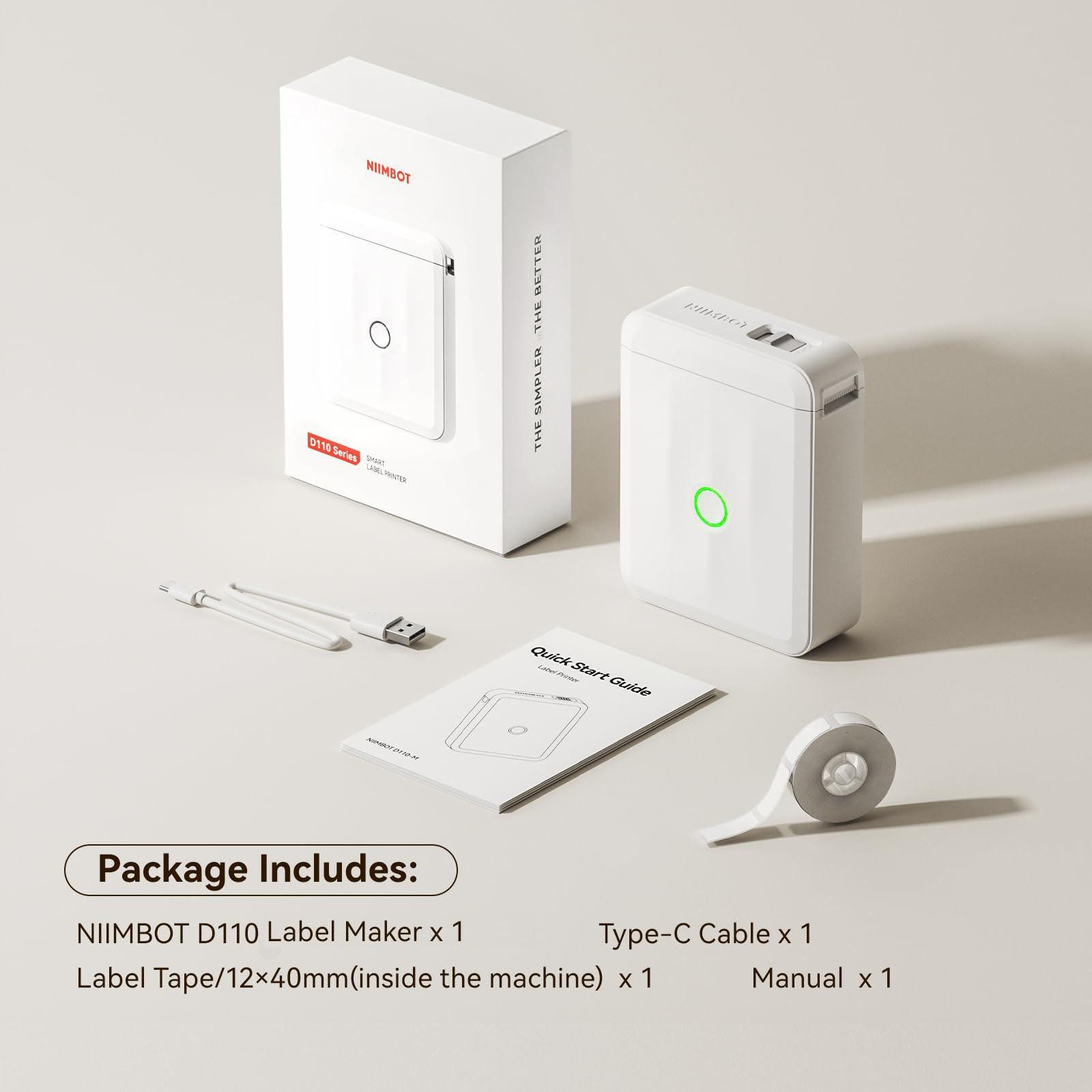 Niimbot NIIMBOT D110 Portable Rechargeable Mini Label Printer — NIIMBOT