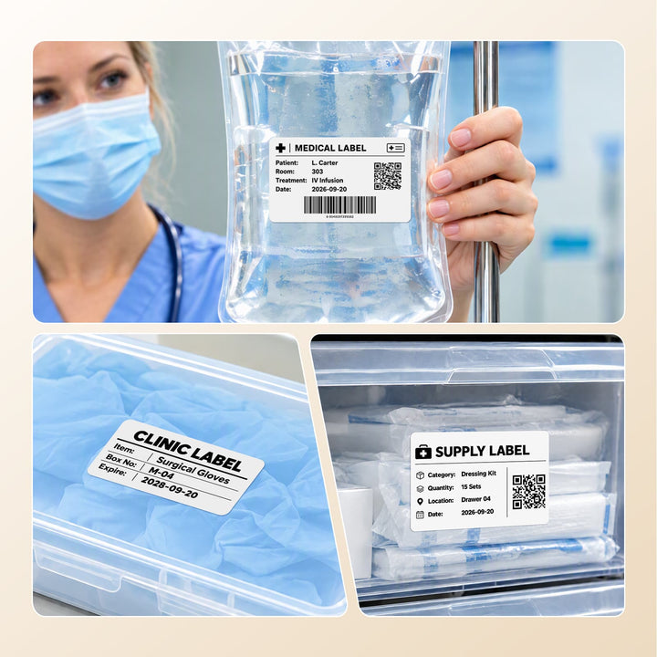 NIIMBOT K2 Bluetooth Desktop Thermal Label Printer for Food, Clothing, Asset Labels & Wristbands