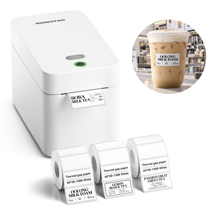NIIMBOT K2 Bluetooth Desktop Thermal Label Printer for Food, Clothing, Asset Labels & Wristbands