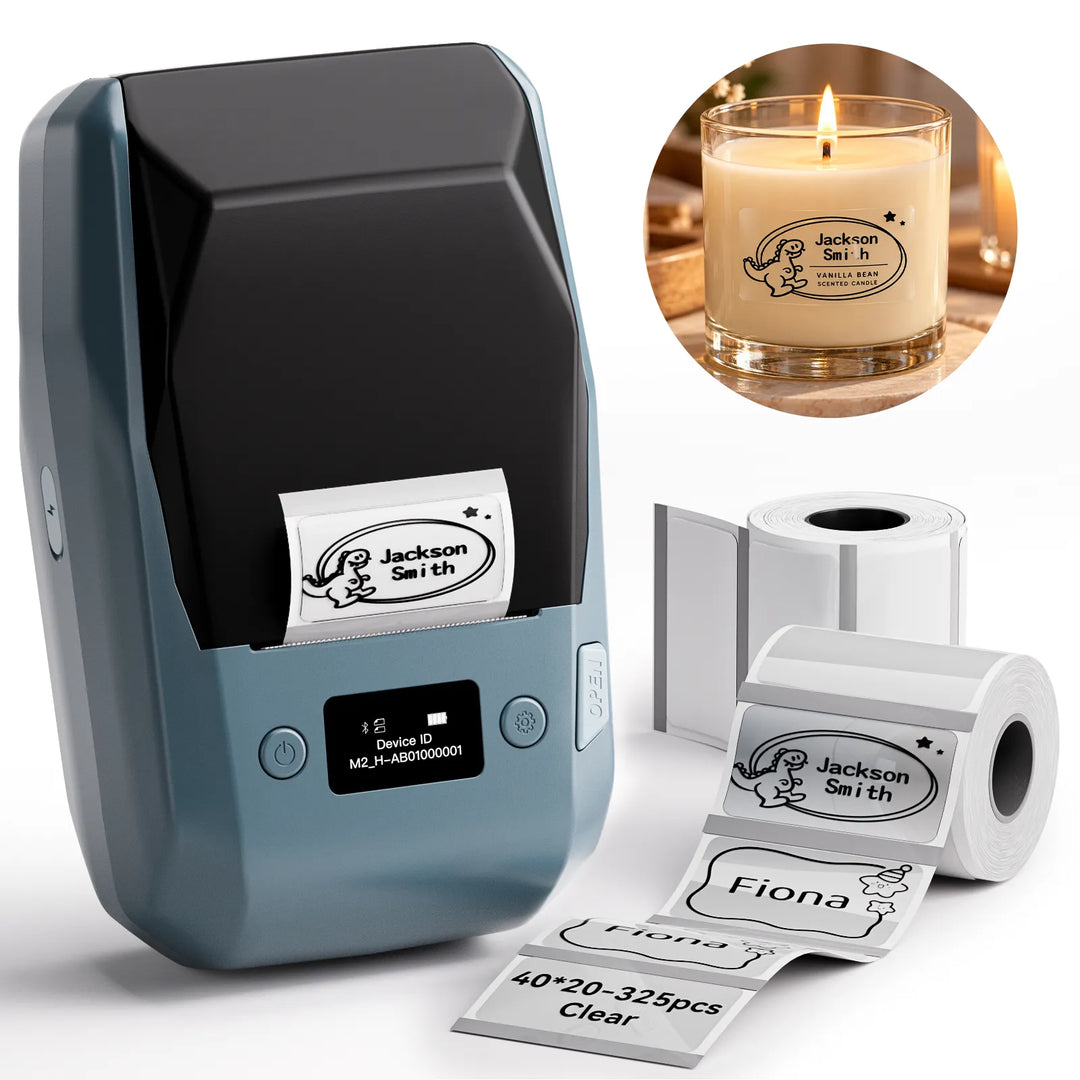 NIIMBOT M2 Thermotransfer-Etikettendrucker, intelligenter Farbdruck mit Telefonen und PC für Büro, Labor, Fläschchen