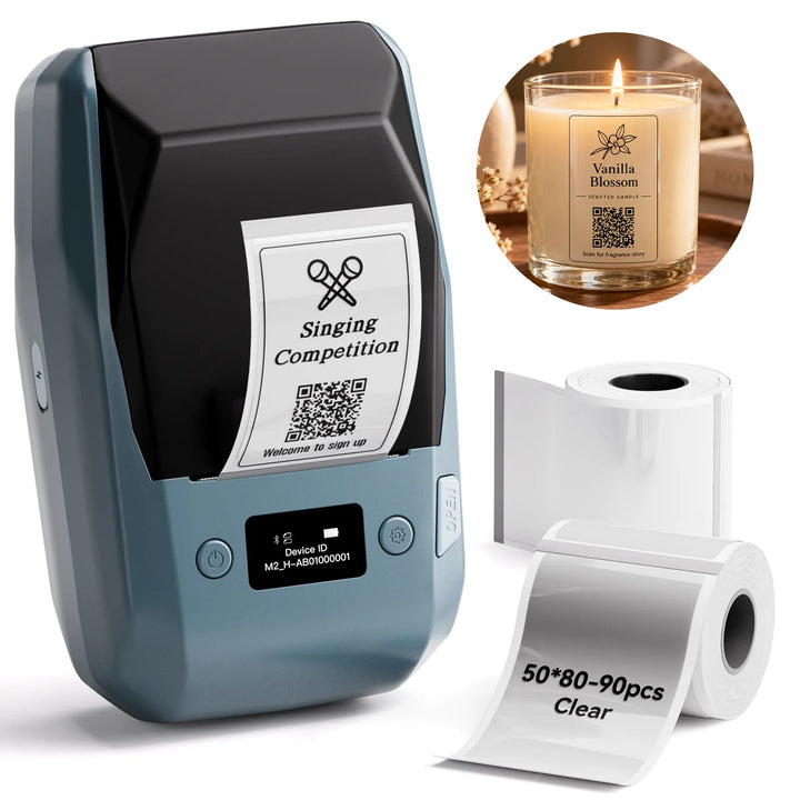 NIIMBOT M2 Thermotransfer-Etikettendrucker, intelligenter Farbdruck mit Telefonen und PC für Büro, Labor, Fläschchen