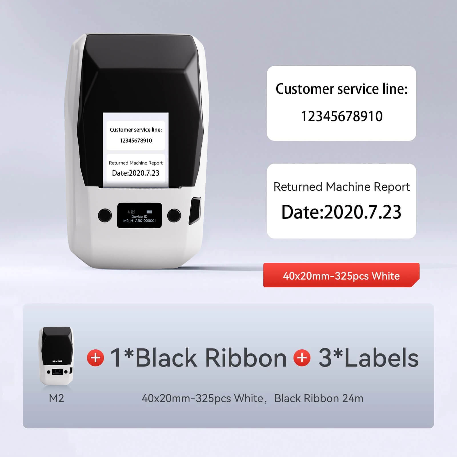 NIIMBOT M2 2 Inch Thermal Transfer Label Maker — NIIMBOT