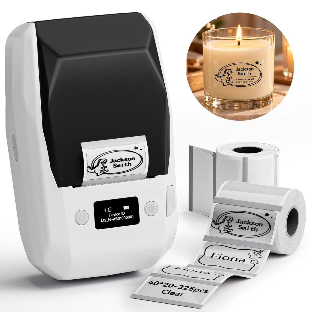 NIIMBOT M2 Thermotransfer-Etikettendrucker, intelligenter Farbdruck mit Telefonen und PC für Büro, Labor, Fläschchen