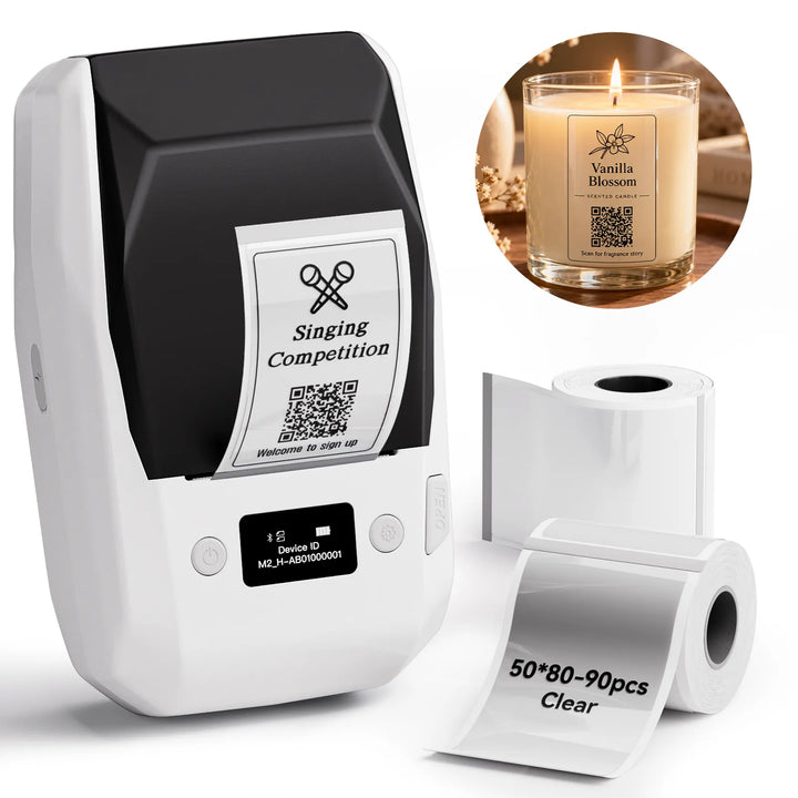 NIIMBOT M2 Thermotransfer-Etikettendrucker, intelligenter Farbdruck mit Telefonen und PC für Büro, Labor, Fläschchen