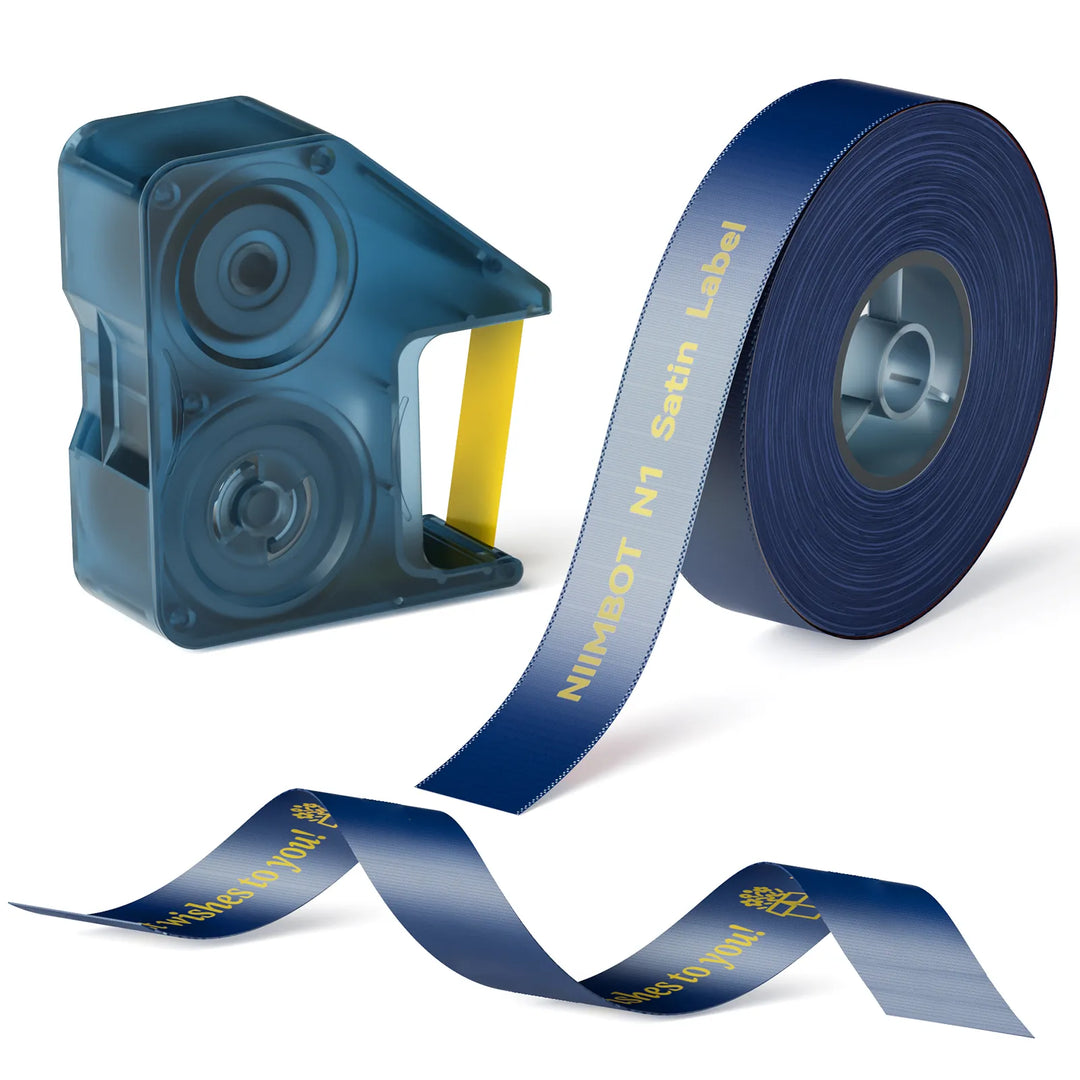 NIIMBOT N1 Navy Blue Satin Ribbon