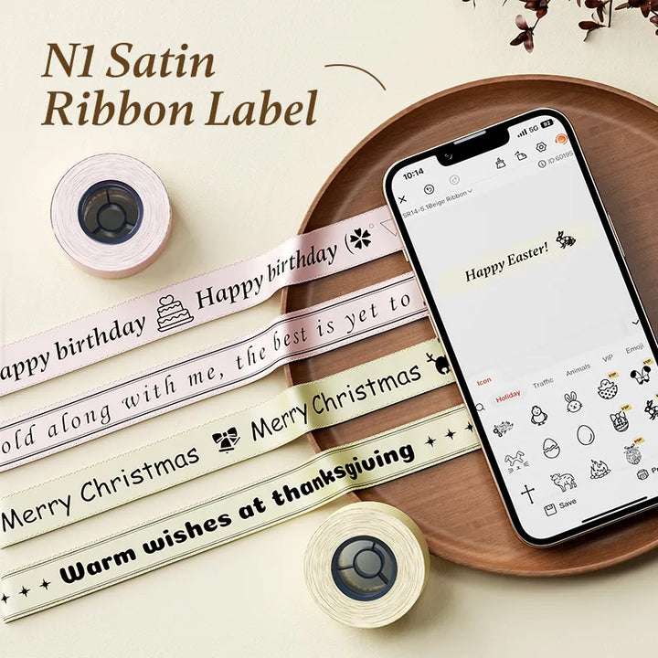Nom Ribbon NIIMBOT N1 Satin Ribbon for Gift,Wedding, Party, Craft Wrapping, DIY