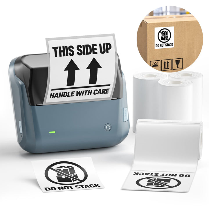 NIIMBOT B4 4-Inch Thermal Label Printer for Large Carton, Box & Warehouse Labels