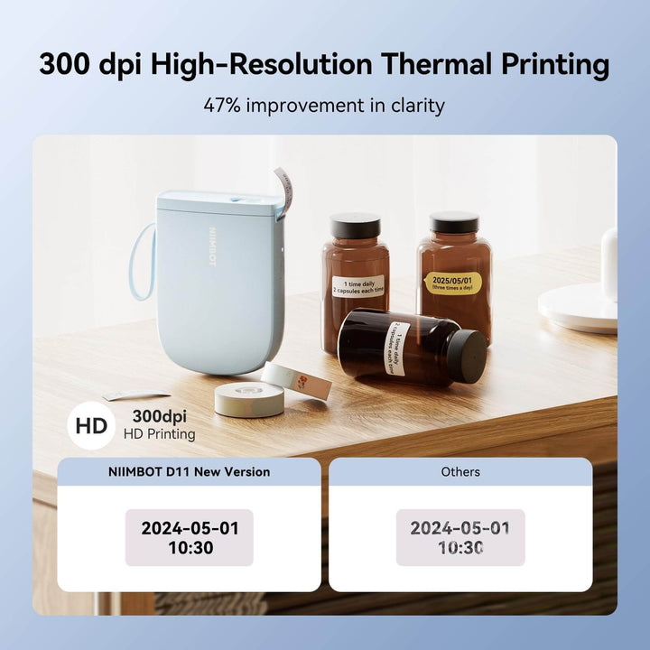 D11 Etikettendrucker mit Klebeband – vielseitige Etikettierlösung