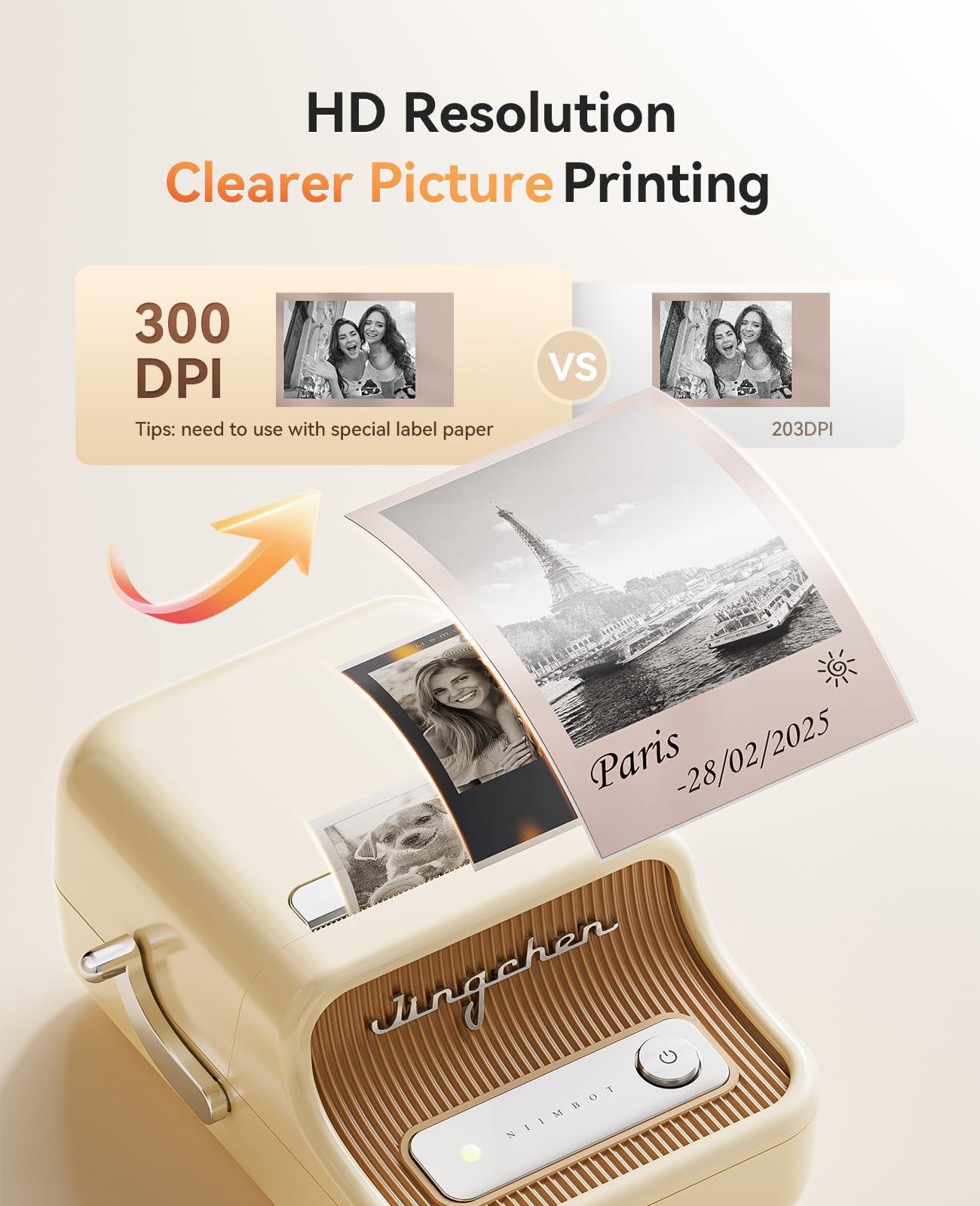 Niimbot NIIMBOT B21Pro Photo Label Printer, 300dpi Thermal Sticker Printer