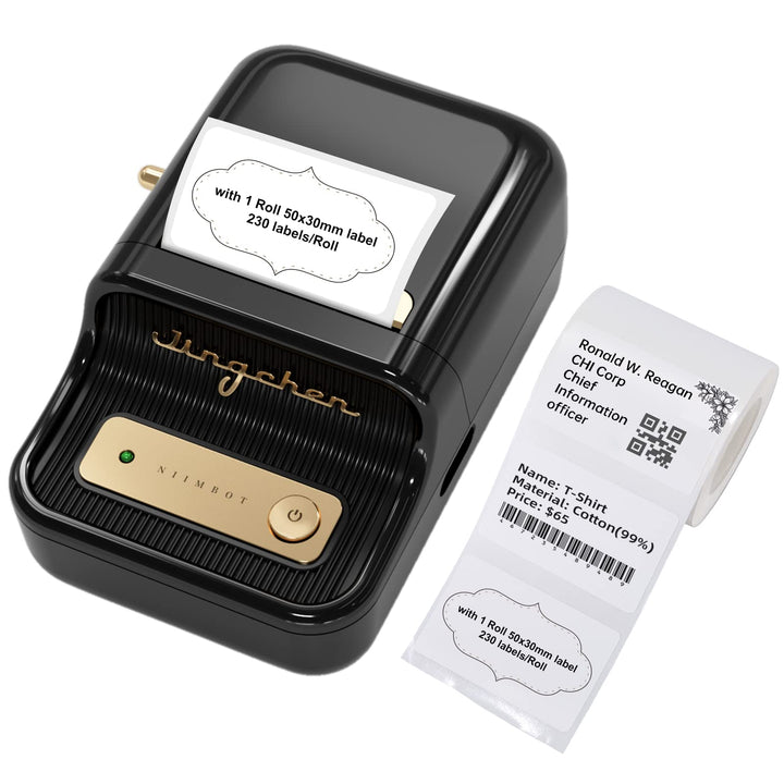 b21 label printer black