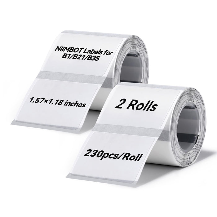 2 Rolls Label Tape for B21, B1, B3S