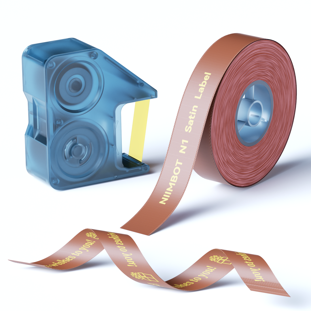 NIIMBOT N1 Satin Ribbon, Only for N1 Label Maker, suit for Gift, Wedding, Party, Craft Wrapping, DIY