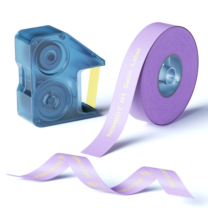 NIIMBOT N1 Satin Ribbon, Only for N1 Label Maker, suit for Gift, Wedding, Party, Craft Wrapping, DIY