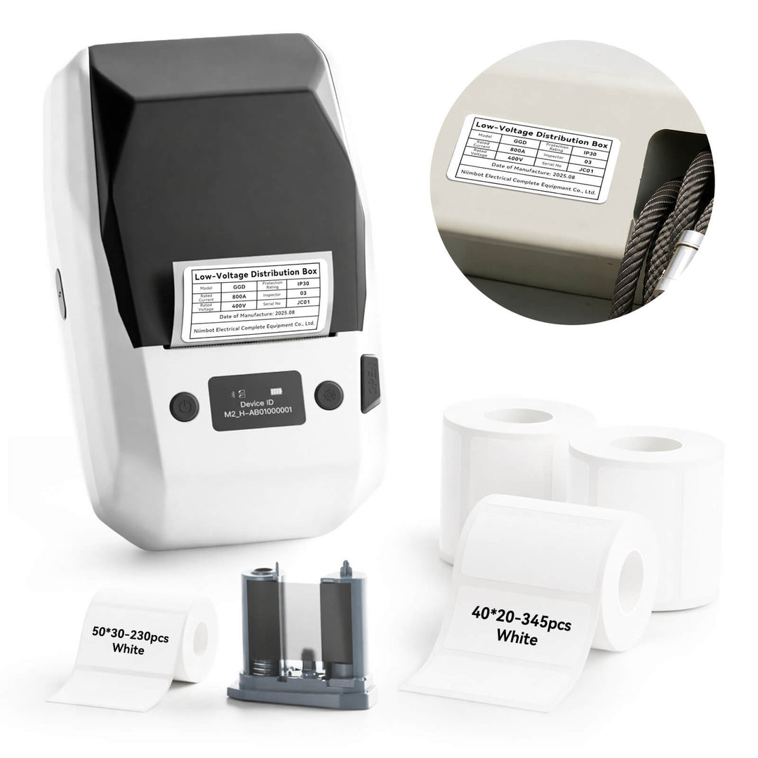 NIIMBOT M2 Thermal Transfer Label Maker, Industrial Nameplate Printer for Outdoor Use, Long-Lasting Durability for Electrical Cabinets & Machinery
