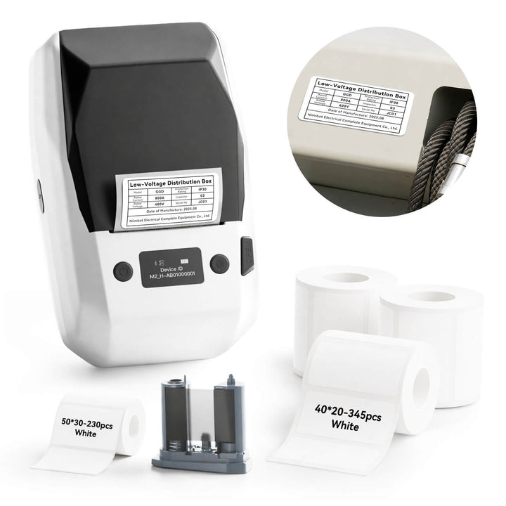 NIIMBOT M2 Thermal Transfer Label Maker, Industrial Nameplate Printer for Outdoor Use, Long-Lasting Durability for Electrical Cabinets & Machinery
