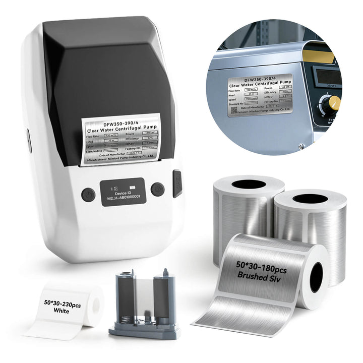 NIIMBOT M2 Thermal Transfer Label Maker, Industrial Nameplate Printer for Outdoor Use, Long-Lasting Durability for Electrical Cabinets & Machinery