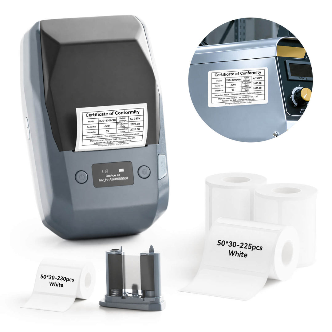 NIIMBOT M2 Thermal Transfer Label Maker, Industrial Nameplate Printer for Outdoor Use, Long-Lasting Durability for Electrical Cabinets & Machinery