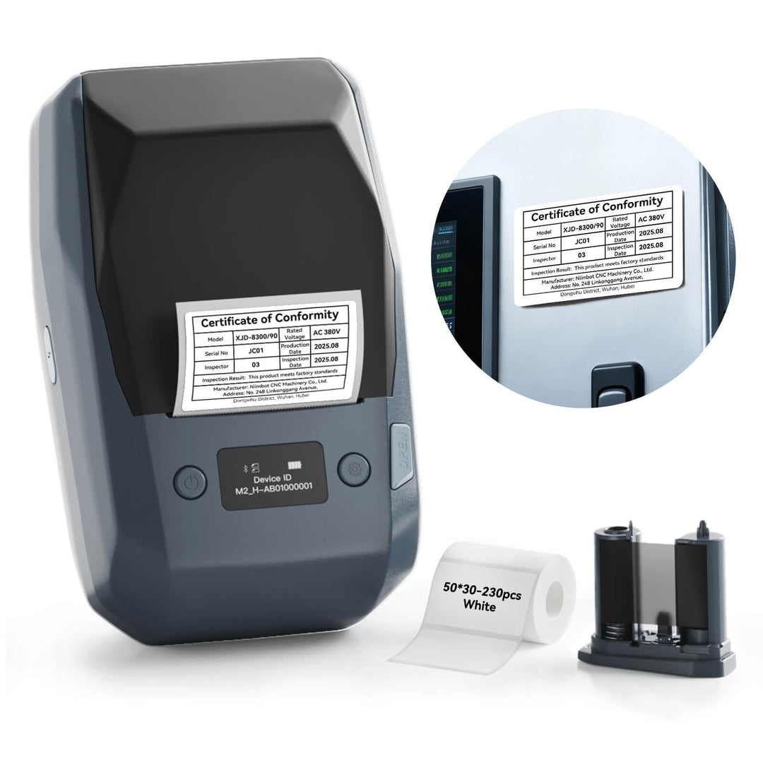 NIIMBOT M2 Thermal Transfer Label Maker, Industrial Nameplate Printer for Outdoor Use, Long-Lasting Durability for Electrical Cabinets & Machinery