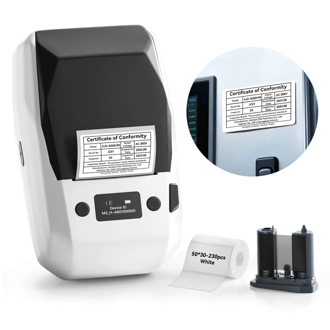 NIIMBOT M2 Thermal Transfer Label Maker, Industrial Nameplate Printer for Outdoor Use, Long-Lasting Durability for Electrical Cabinets & Machinery
