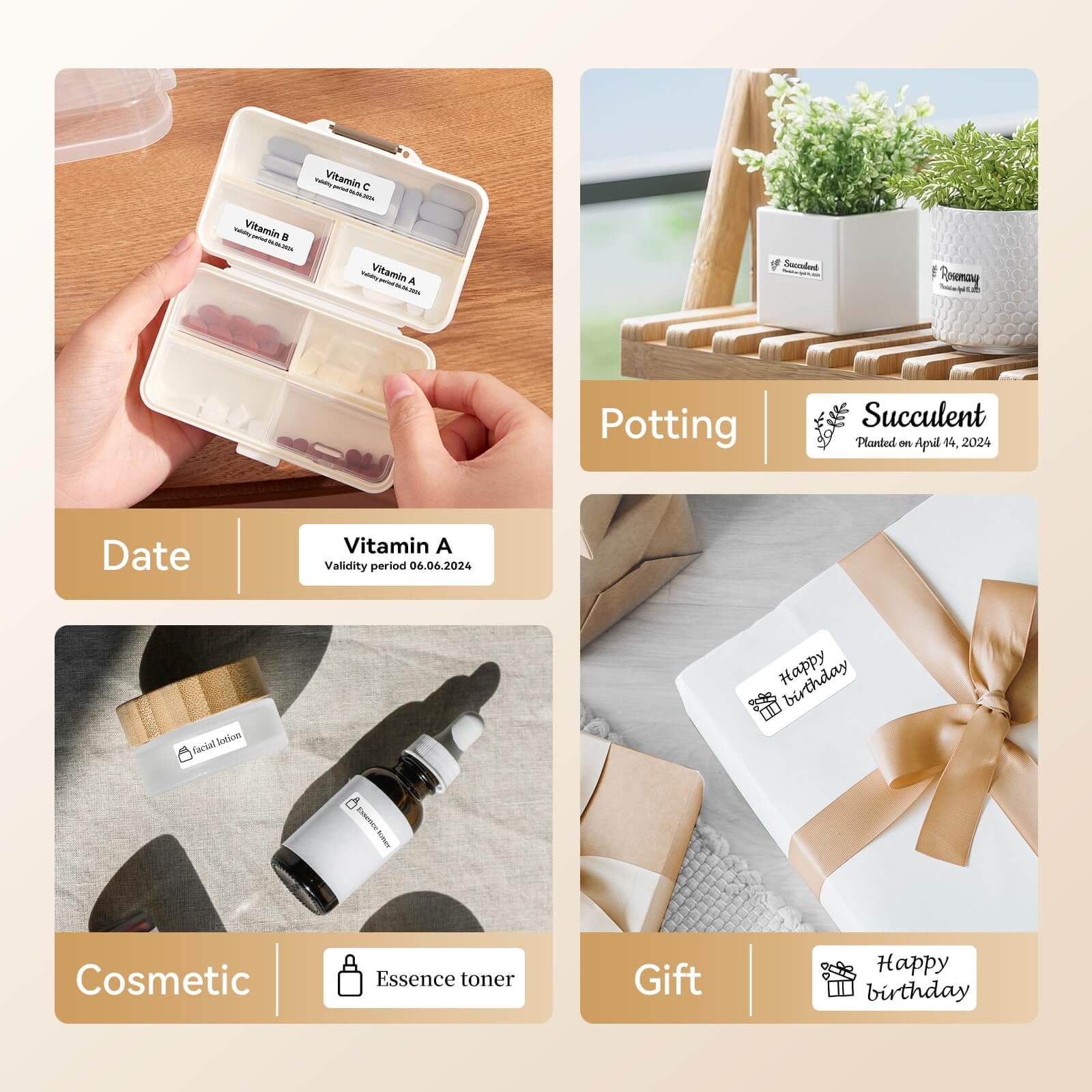 Niimbot Paper NIIMBOT Label Paper White Stickers for D11/D110/D101 Label Printer