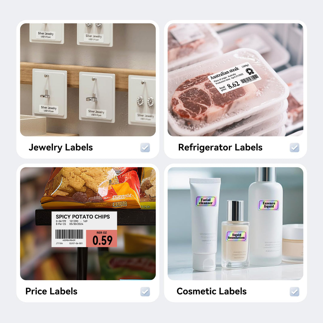 NIIMBOT White Thermal Transfer Labels for M2,M3