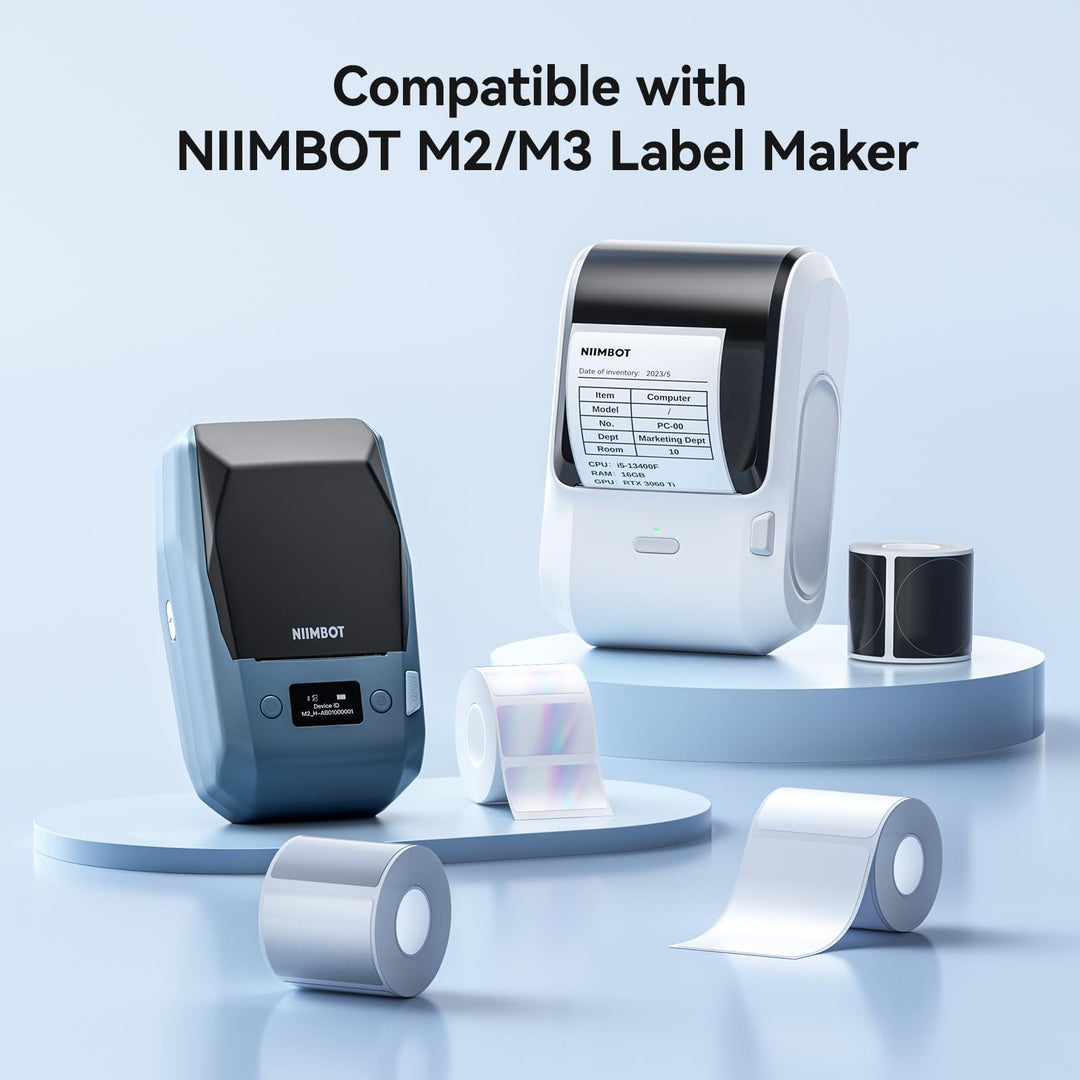 NIIMBOT White Thermal Transfer Labels for M2,M3