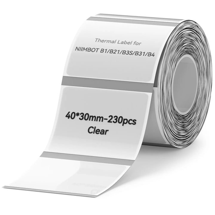 Clear Label Tape for B1, B21, B3S, B31, B4