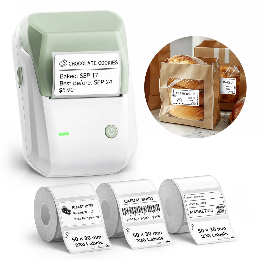 NIIMBOT B1 Thermal Label Maker | Small Business, Food, Office, Clothing & Transparent Labels