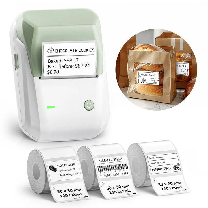 NIIMBOT B1 Thermal Label Maker | Small Business, Food, Office, Clothing & Transparent Labels