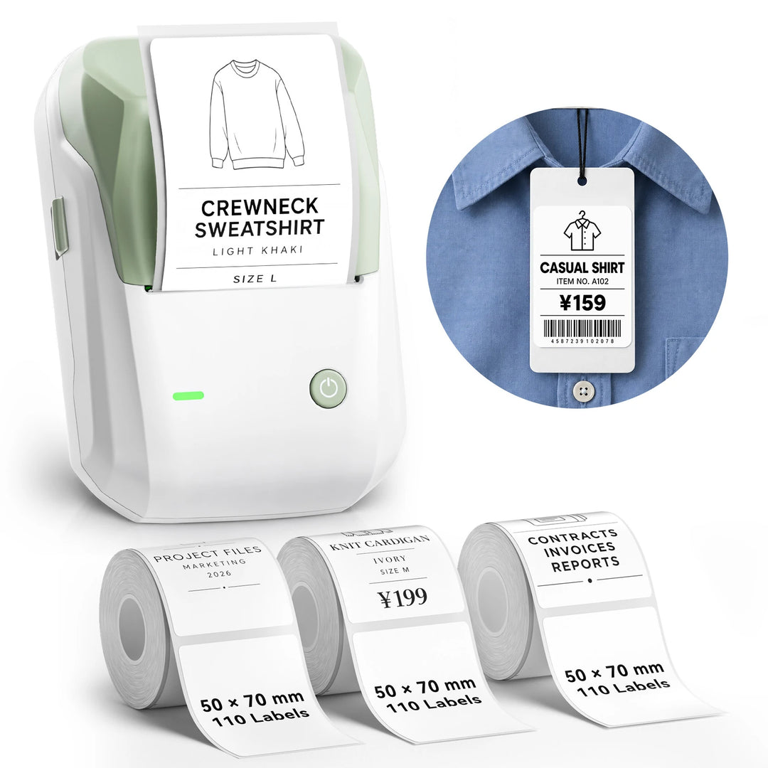 NIIMBOT B1 Thermal Label Maker | Small Business, Food, Office, Clothing & Transparent Labels
