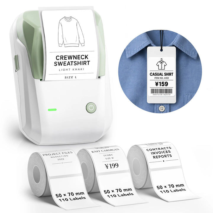 NIIMBOT B1 Thermal Label Maker | Small Business, Food, Office, Clothing & Transparent Labels