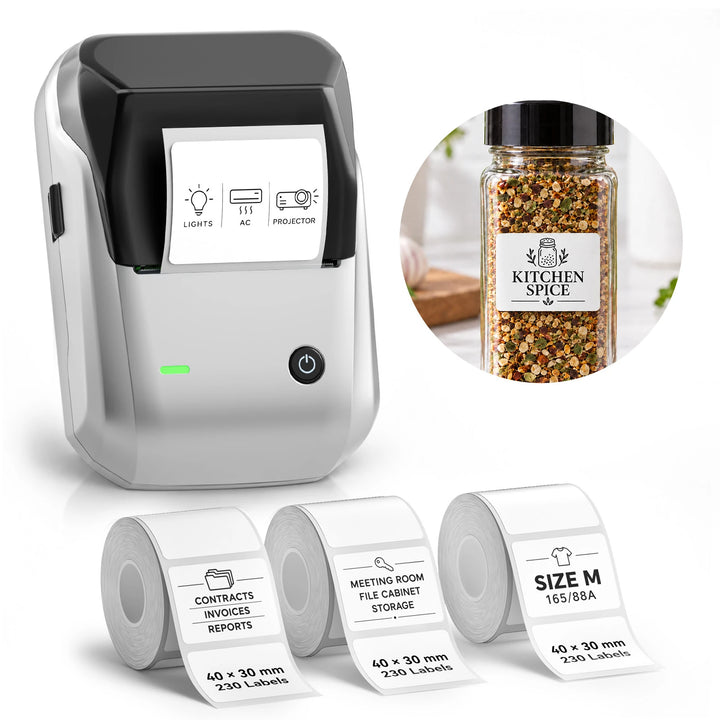 NIIMBOT B1 Thermal Label Maker | Small Business, Food, Office, Clothing & Transparent Labels
