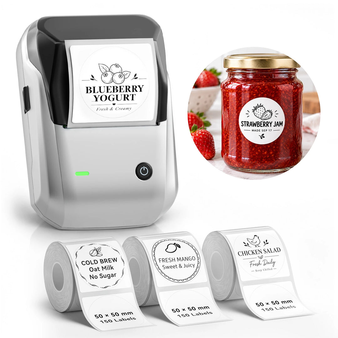NIIMBOT B1 Thermal Label Maker | Small Business, Food, Office, Clothing & Transparent Labels
