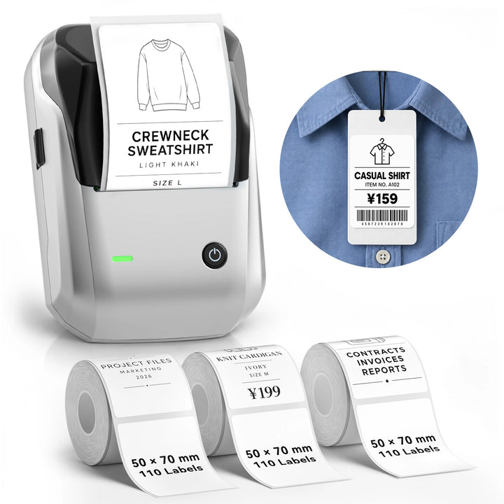 NIIMBOT B1 Thermal Label Maker | Small Business, Food, Office, Clothing & Transparent Labels