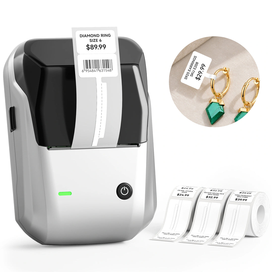 NIIMBOT B1 Jewelry Tag Printer for Small Business & Retail Stores