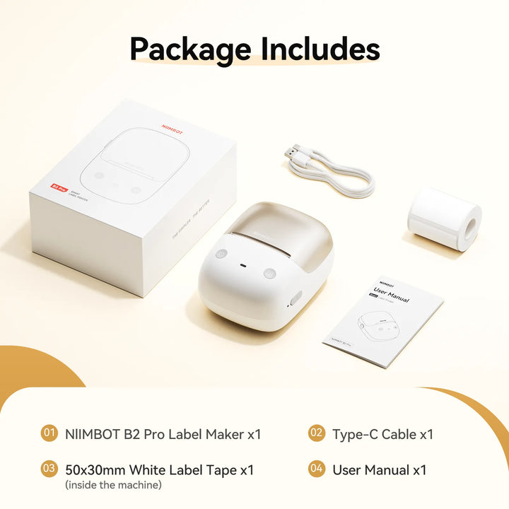 NIIMBOT B2 Pro Photo Maker-Maschine, 300 DPI High Definition, tragbarer Thermo-Pohoto-Drucker mit lustiger APP für Fotos, Scrapbook, Zuhause