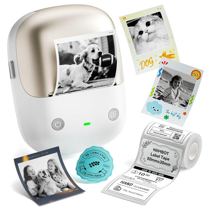 NIIMBOT B2 Pro Photo Maker-Maschine, 300 DPI High Definition, tragbarer Thermo-Pohoto-Drucker mit lustiger APP für Fotos, Scrapbook, Zuhause