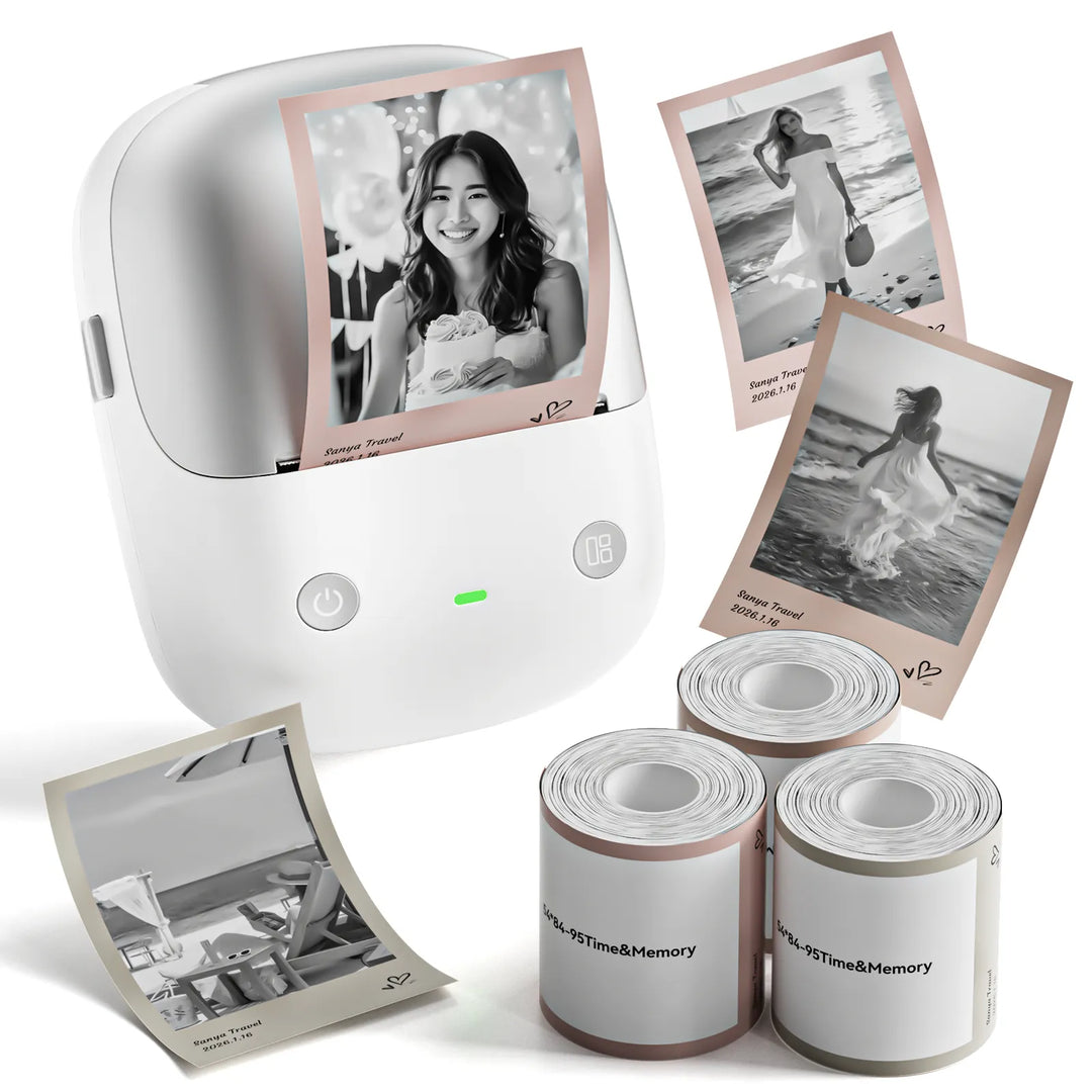 NIIMBOT B2 Pro Photo Maker-Maschine, 300 DPI High Definition, tragbarer Thermo-Pohoto-Drucker mit lustiger APP für Fotos, Scrapbook, Zuhause
