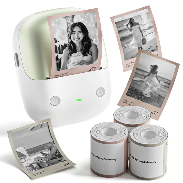 NIIMBOT B2 Pro Photo Maker-Maschine, 300 DPI High Definition, tragbarer Thermo-Pohoto-Drucker mit lustiger APP für Fotos, Scrapbook, Zuhause